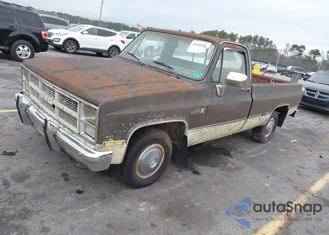 1984 GMC C1500 из США, поврежденный, VIN 1GTDC14D5EF717462